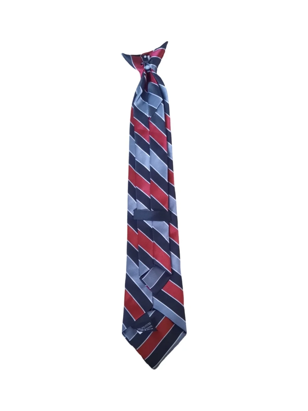 Classic Striped Tie in Blue and Red